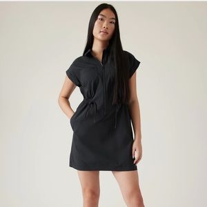 Athleta Topspin Dress size small black nwt